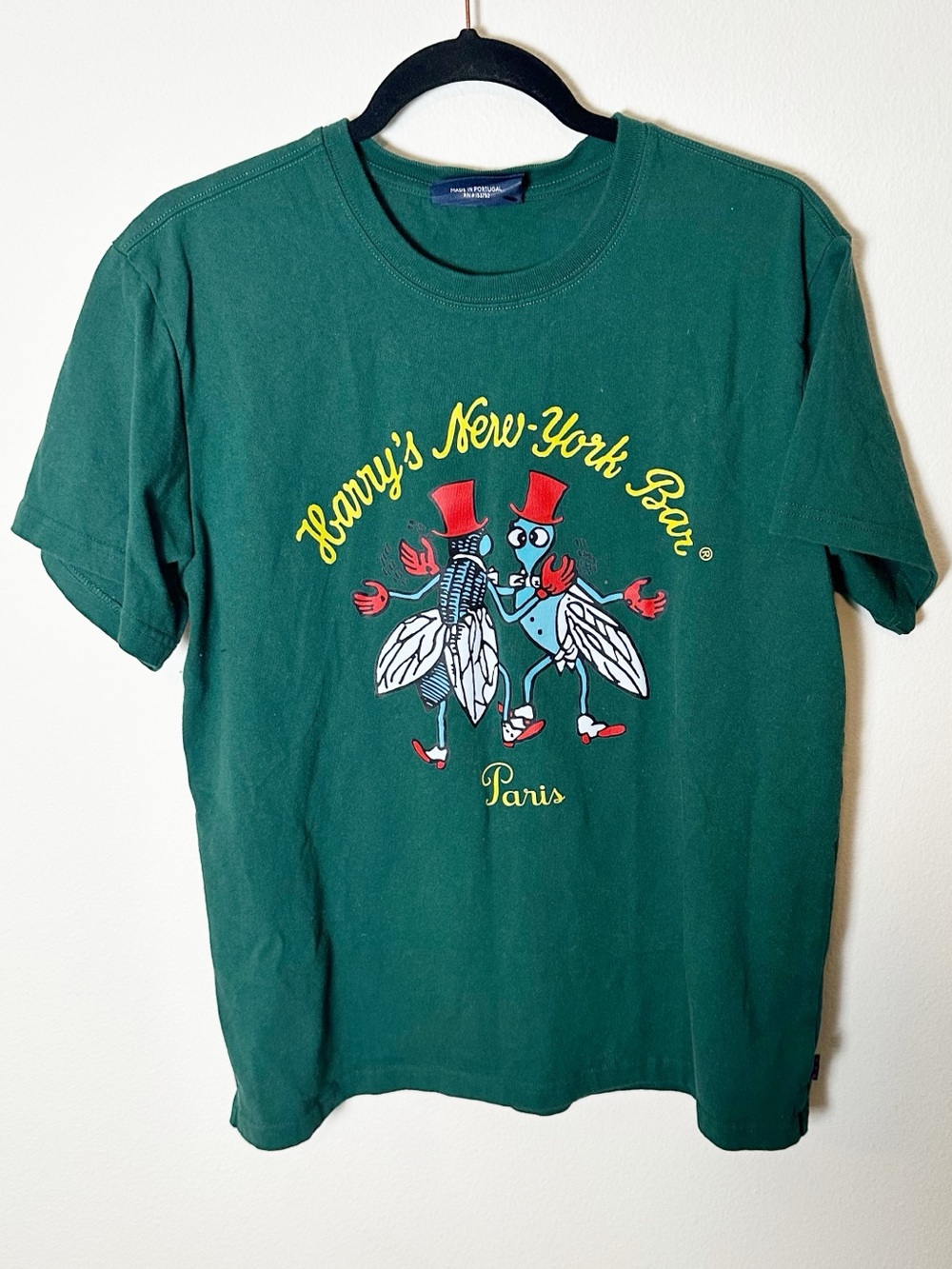 Rowing Blazers Harry's New York Bar Paris T Shirt Dark Green Medium